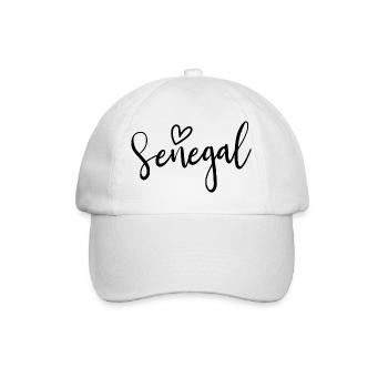 Amour des femmes du Cœur Sénégal Sénégal - Casquette classique - blanc/blanc - Devant