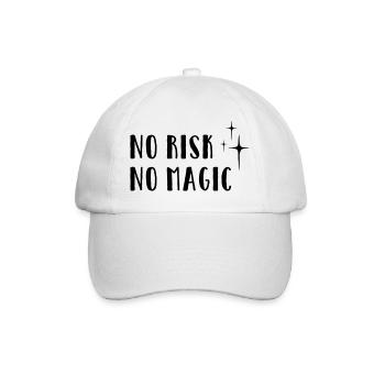 No Risk – No Magic - Baseball Cap - white/white - Front