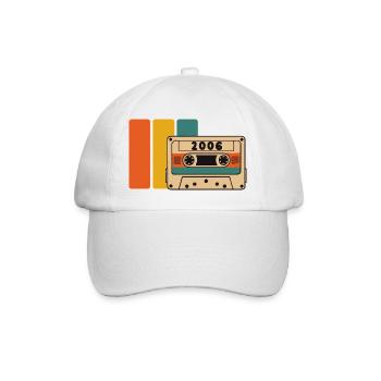 2006 Birthday 2006 Born in 2006 Birthday - Baseball Cap - white/white - Front