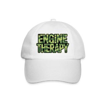 Camouflage Engine Therapy Tuning Lifestyle - Baseballkappe - Weiß/Weiß - Vorne