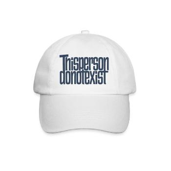ThisPersonNichtExistExist. - Baseballkappe - Weiß/Weiß - Vorne