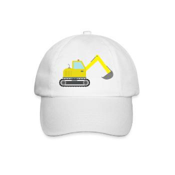 Excavator - Baseball Cap - white/white - Front