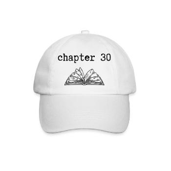 chapter 30 Geburtstag - Baseballkappe - Weiß/Weiß - Vorne