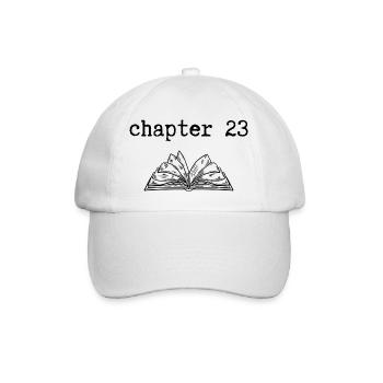 chapter 23 Geburtstag - Baseballkappe - Weiß/Weiß - Vorne