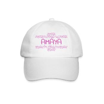 Baby Amaya - Baseballkappe - Weiß/Weiß - Vorne