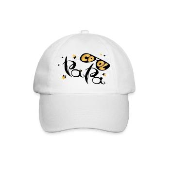 Papa cool - Casquette classique - blanc/blanc - Devant