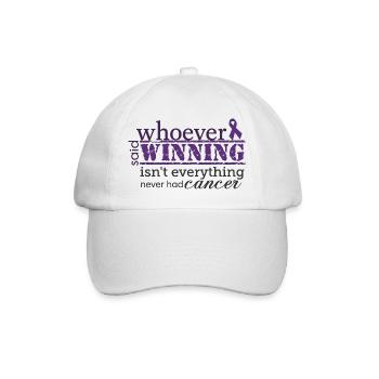 Winning Is Everything Cancer Awareness - Baseball Cap - white/white - Front