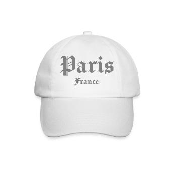 Paris, France, Gothic - Baseball Cap - white/white - Front