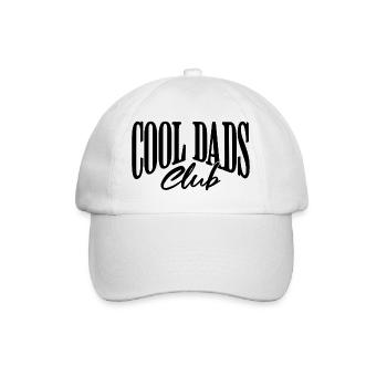 Cool dads club - Baseballkappe - Weiß/Weiß - Vorne