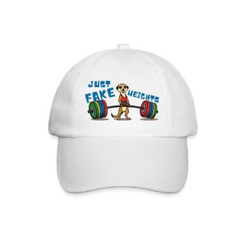 Plaisir en musculation de suricate - Juste des fausses charges - Casquette classique - blanc/blanc - Devant