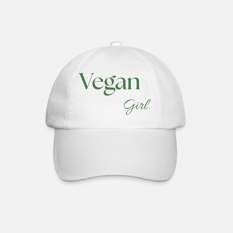 Fille Vegan. - Casquette classique - blanc/blanc