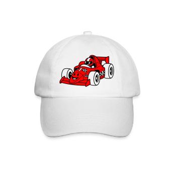 Enfant de la voiture de course - Casquette classique - blanc/blanc - Devant