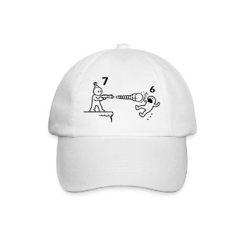 7e anniversaire Fête d’anniversaire 7 cadeaux de garçon - Casquette classique - blanc/blanc - Devant