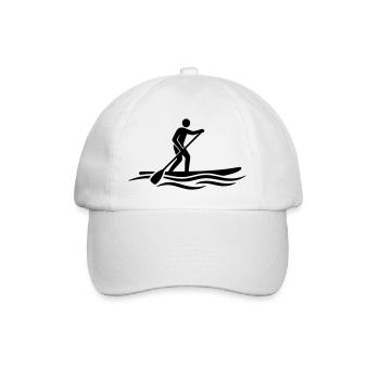 Stand Up Paddle SUP Board Sports Nautiques Lac - Casquette classique - blanc/blanc - Devant