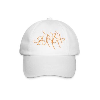 Zürcher Streetart - Zürich Souvenir - Baseballkappe - Weiß/Weiß - Vorne