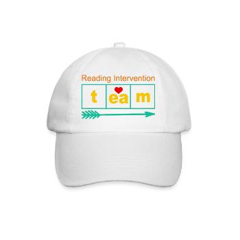Reading Intervention Team Emblem - Baseball Cap - white/white - Front