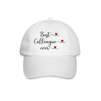 Best colleague - Baseball Cap - white/white - Front