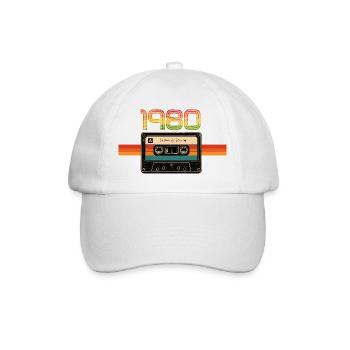 Bande Rainbow rétro de 1980 - Casquette classique - blanc/blanc - Devant