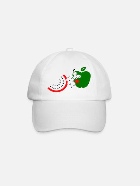 Obst - Baseballkappe - Weiß/Weiß