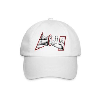 Aikido Technique Kotegaeshi Wrist Lock Budo - Baseball Cap - white/white - Front