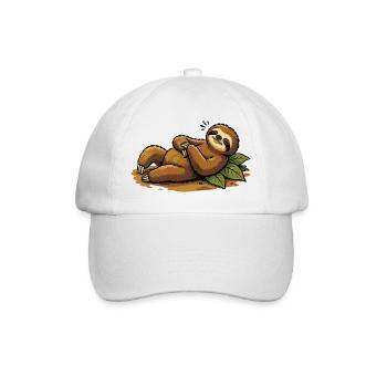 Paresseux en Repos Tropical - Casquette classique - blanc/blanc - Devant
