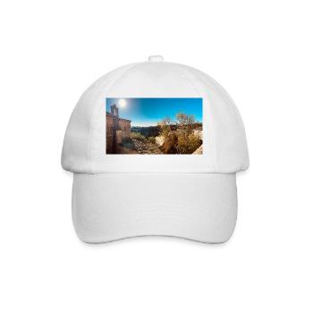 Village toscane ensoleillé avec toits - Casquette classique - blanc/blanc - Devant