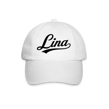 Lina Name Gift Première Famille - Casquette classique - blanc/blanc - Devant