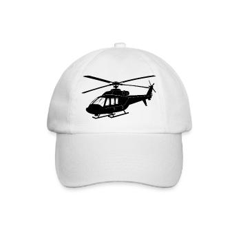 Helicopter - Baseball Cap - white/white - Front