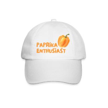 Paprika Enthusiast - Baseballkappe - Weiß/Weiß - Vorne