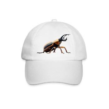 Chatte-coq, Mignon scarabée cerf, Scarabée rhinocéros, Insectes - Casquette classique - blanc/blanc - Devant