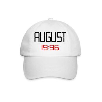 August 1996 - 30. Geburtstag - Baseballkappe - Weiß/Weiß - Vorne