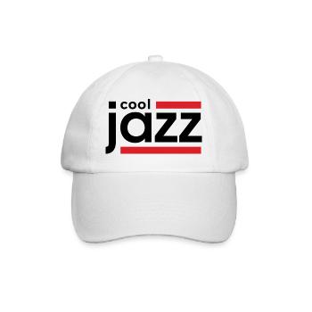 cool jazz - Baseball Cap - white/white - Front