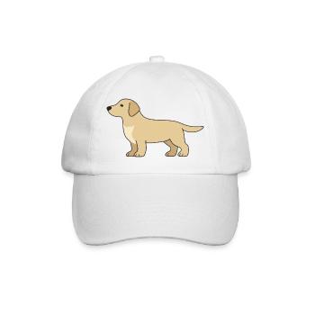 Delicate Retriever Silhouette - Baseball Cap - white/white - Front