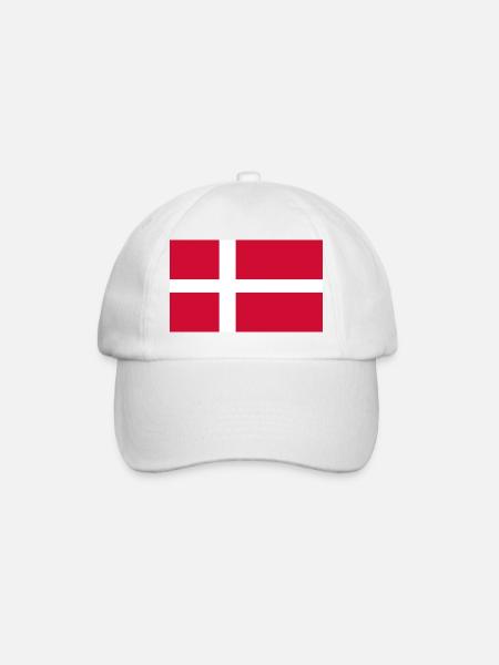 Denmark - Baseball Cap - white/white