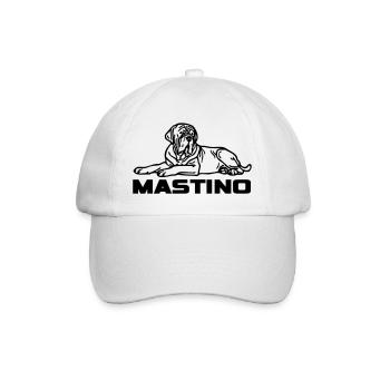 mastino © www.dog-power.nl - Baseball Cap - white/white - Front