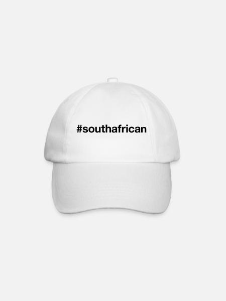 SÜDAFRIKA Hashtag Südafrikaner south african - Baseballkappe - Weiß/Weiß