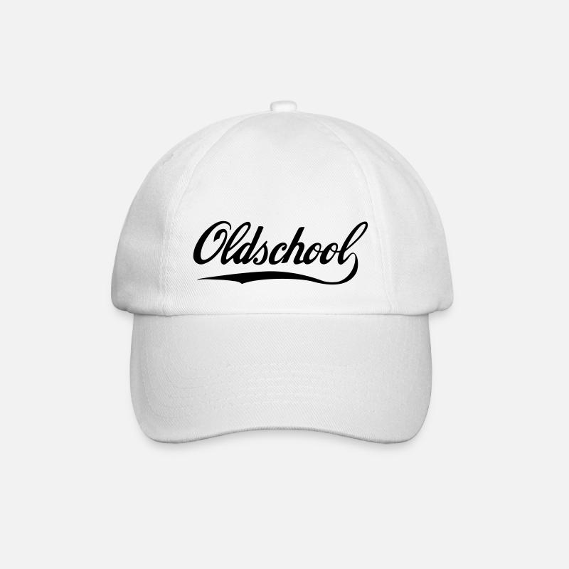 Oldschool - Baseballkappe - Weiß/Weiß