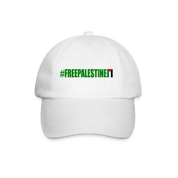 Free palestine - Baseball Cap - white/white - Front
