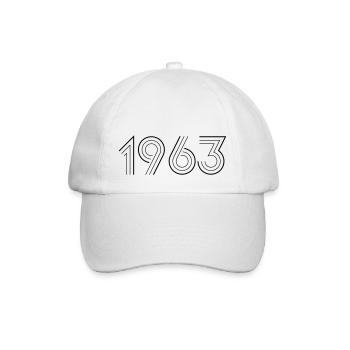 1963 - Baseballkappe - Weiß/Weiß - Vorne