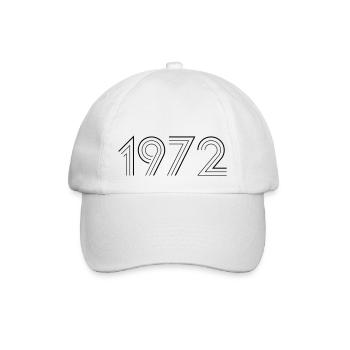 1972 - Baseballkappe - Weiß/Weiß - Vorne