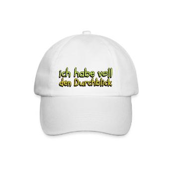 lustige Aussage ich habe voll den Durchblick - Baseballkappe - Weiß/Weiß - Vorne