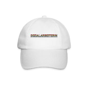Sozialarbeiterin regenbogen verlauf - Baseballkappe - Weiß/Weiß - Vorne