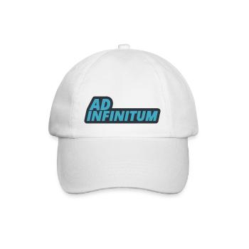 Ad Infinitum - Latin Sentence - To Infinity - Baseball Cap - white/white - Front