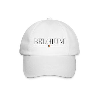 T-Shirt Design de Style Belge - Casquette classique - blanc/blanc - Devant
