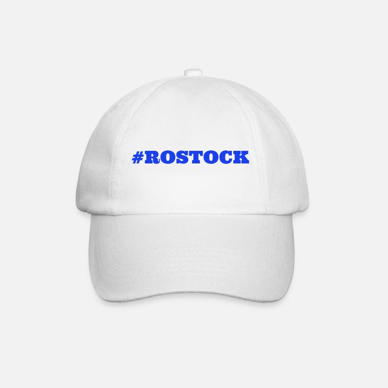 #Rostock Ostdeutschland - Baseballkappe - Weiß/Weiß