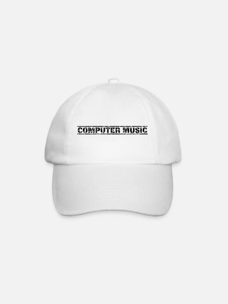 Computer Music - Baseballkappe - Weiß/Weiß