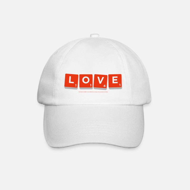 Lettre De Scrabble Word Love - Casquette classique - blanc/blanc