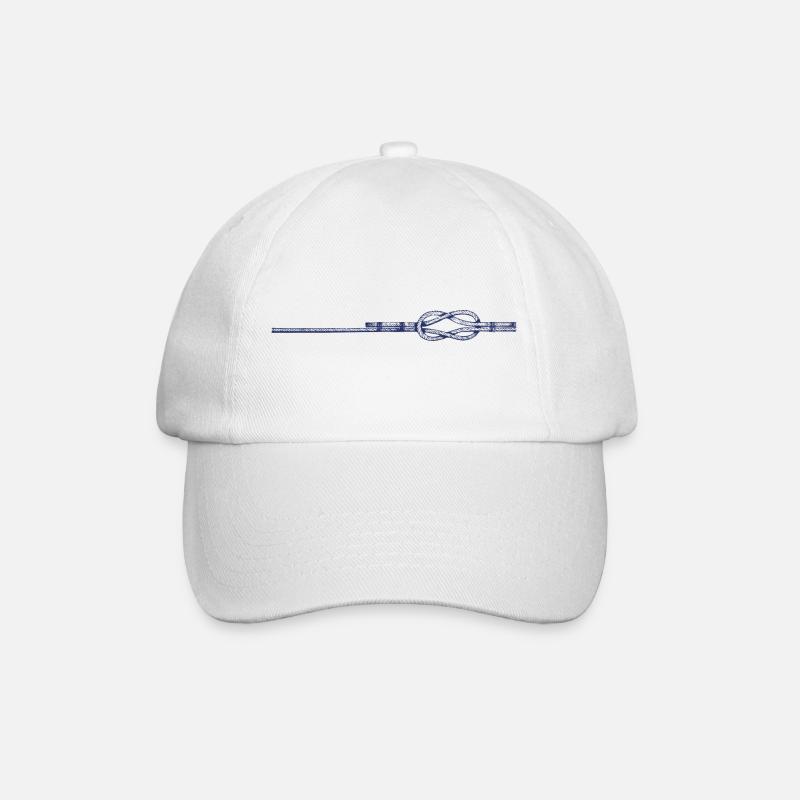 Nœud plat - Casquette classique - blanc/blanc