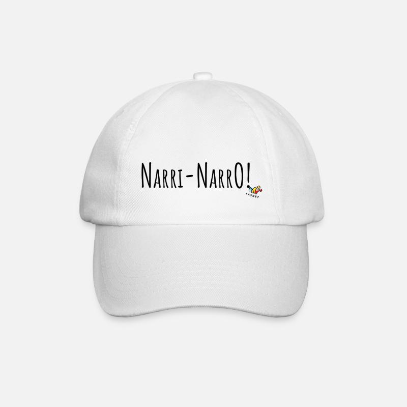 Narrenspruch NarriNarro der Fasnet - Baseballkappe - Weiß/Weiß