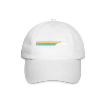 Mountain Ridge Rainbow Stripes - Baseball Cap - white/white - Front